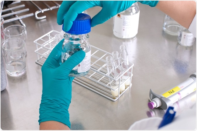 Person working in a laboratory