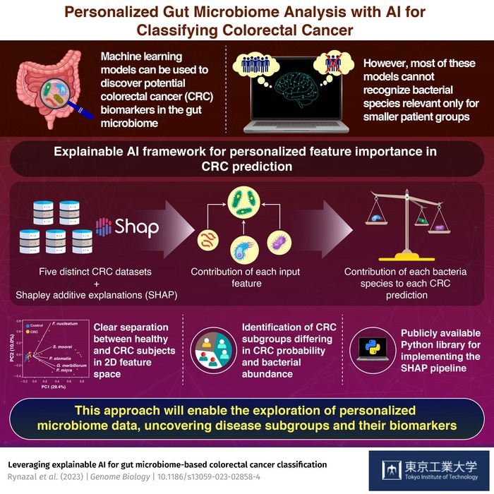 Customized AI-driven gut microbiome study to classify colorectal cancer
