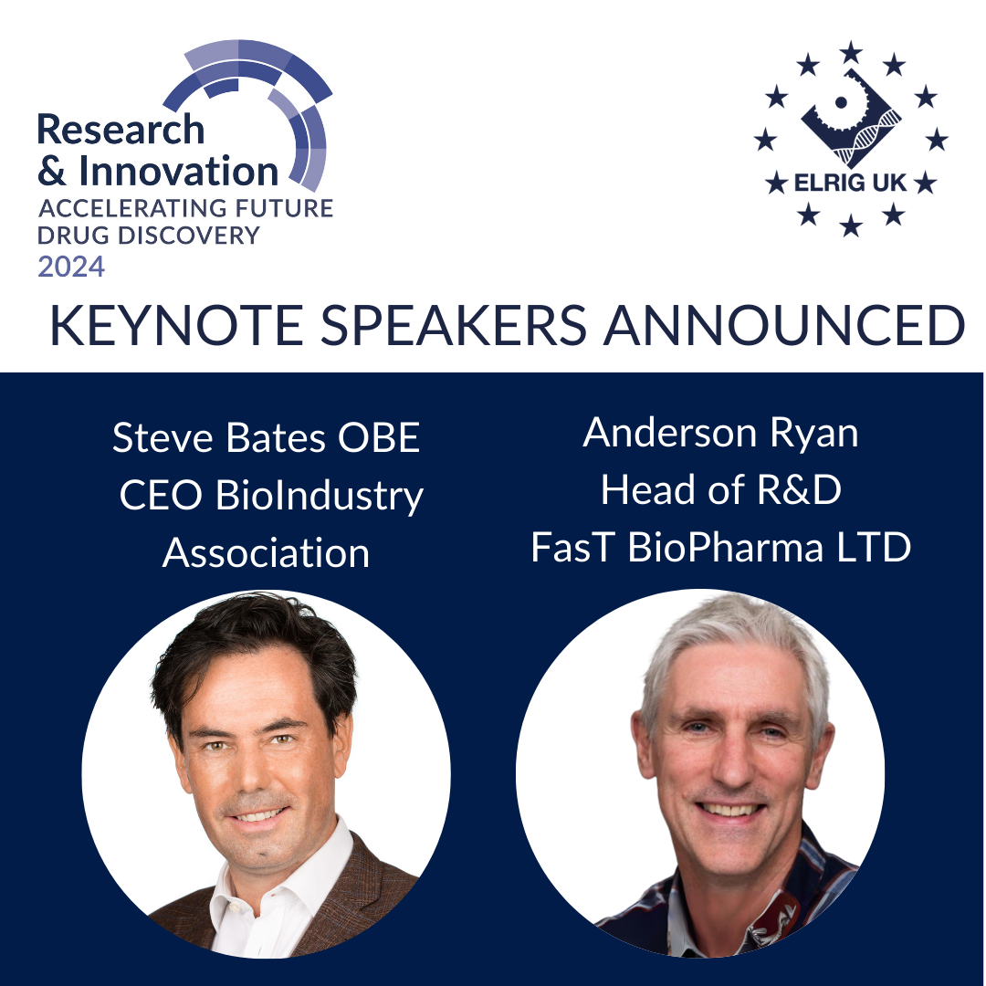 Elrig UK announcesstevebates and dr andersonryan as keynote speakers at research and innovation 2024